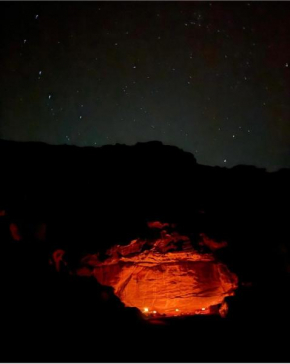Bedouin cave wadi rum campsite